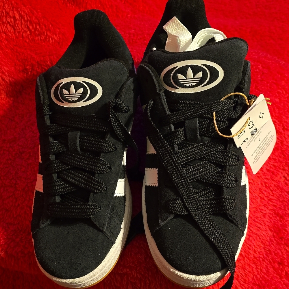 adidas Kids Black and White Sneakers